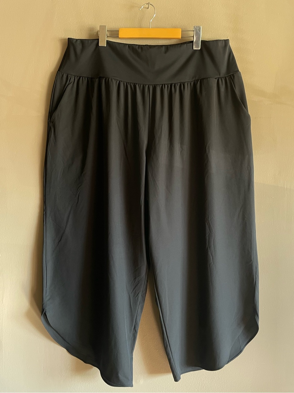 HALARA Black Wide-Leg Tulip Cut Pull-On Pants Side Pockets – Plus Size 2X NWT